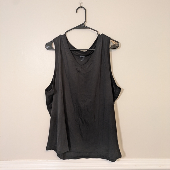 Pact Charcoal V-Neck Tank Top - Picture 1 of 2